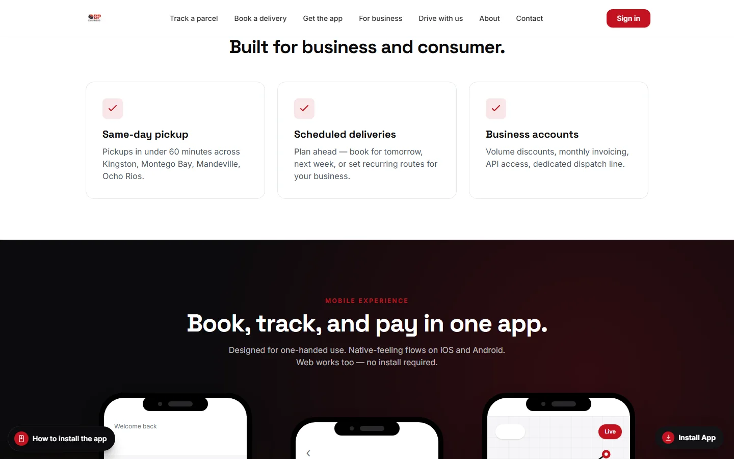 BP Couriers — Logistics