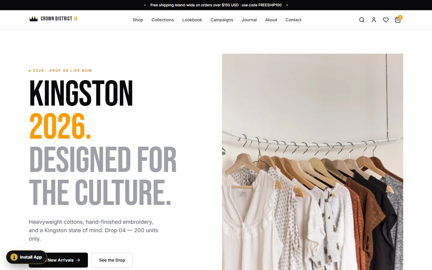 Crown District JA — Streetwear